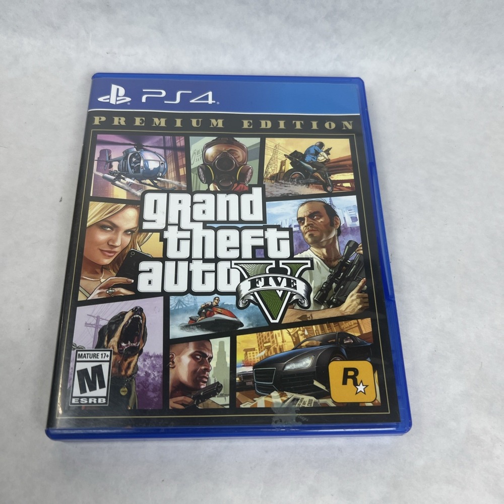 PS4‎ Grand Theft Auto V Premium Edition REPLACEMENT CASE w/ map